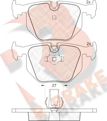 R Brake RB1549 - Komplet Pločica, disk-kočnica www.molydon.hr