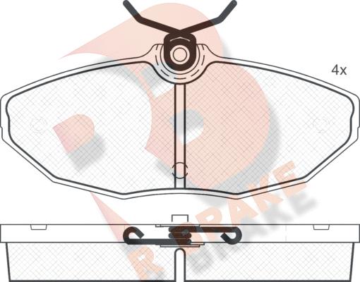 R Brake RB1546 - Komplet Pločica, disk-kočnica www.molydon.hr