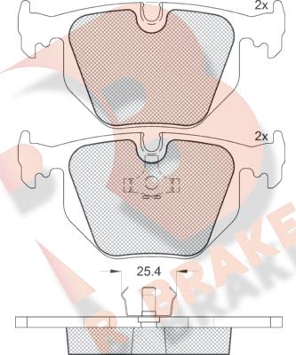 R Brake RB1548 - Komplet Pločica, disk-kočnica www.molydon.hr