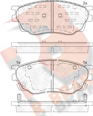 R Brake RB1542-200 - Komplet Pločica, disk-kočnica www.molydon.hr