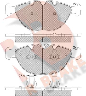 R Brake RB1547 - Komplet Pločica, disk-kočnica www.molydon.hr