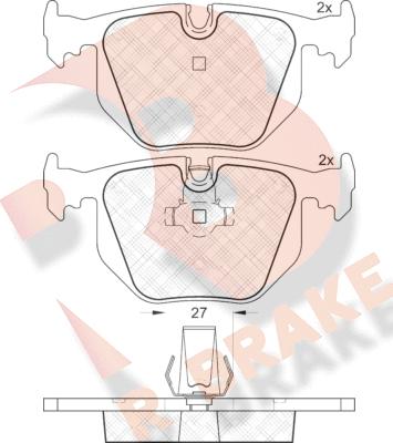 R Brake RB1552 - Komplet Pločica, disk-kočnica www.molydon.hr