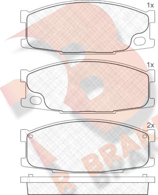 R Brake RB1504 - Komplet Pločica, disk-kočnica www.molydon.hr