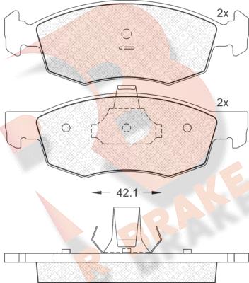 R Brake RB1508 - Komplet Pločica, disk-kočnica www.molydon.hr