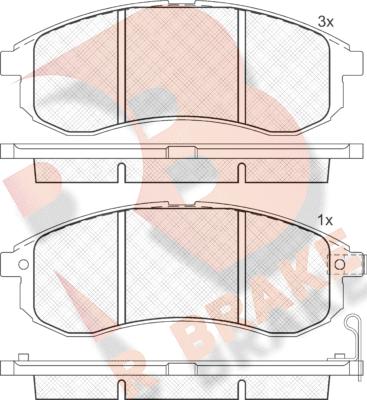 R Brake RB1507 - Komplet Pločica, disk-kočnica www.molydon.hr