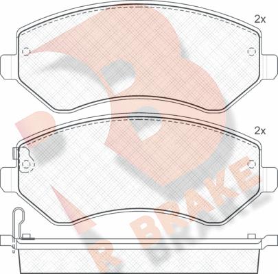 R Brake RB1512 - Komplet Pločica, disk-kočnica www.molydon.hr