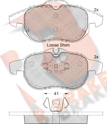 R Brake RB1536-400 - Komplet Pločica, disk-kočnica www.molydon.hr