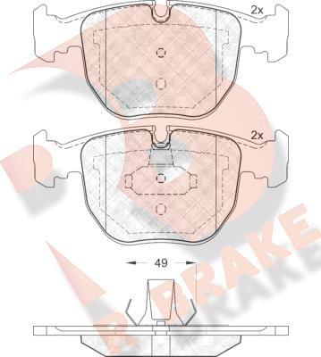 R Brake RB1530 - Komplet Pločica, disk-kočnica www.molydon.hr