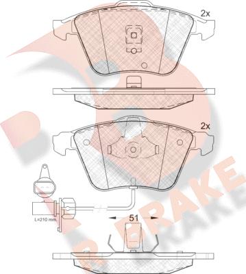 R Brake RB1531 - Komplet Pločica, disk-kočnica www.molydon.hr