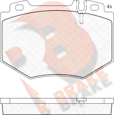 R Brake RB1538 - Komplet Pločica, disk-kočnica www.molydon.hr