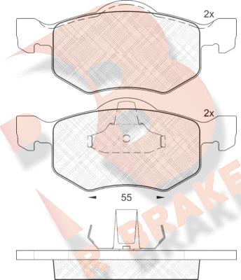 R Brake RB1532 - Komplet Pločica, disk-kočnica www.molydon.hr