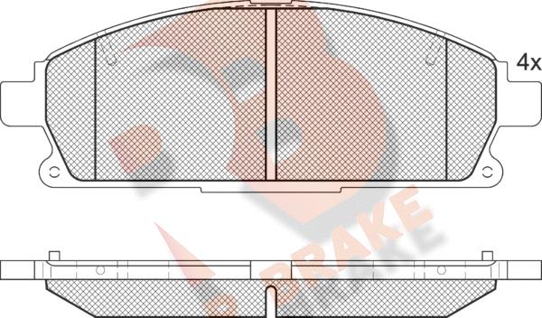 R Brake RB1521-396 - Komplet Pločica, disk-kočnica www.molydon.hr