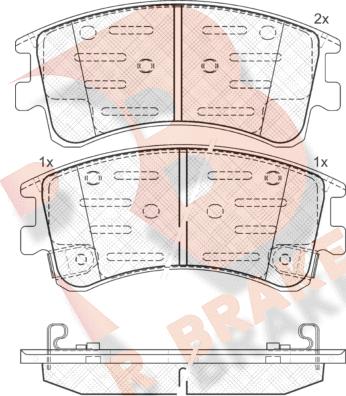 R Brake RB1578 - Komplet Pločica, disk-kočnica www.molydon.hr