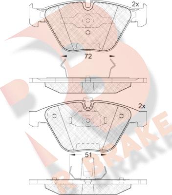 R Brake RB1577 - Komplet Pločica, disk-kočnica www.molydon.hr