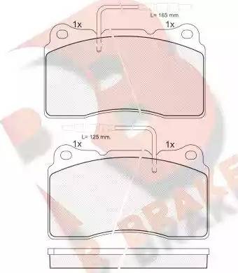 R Brake RB1699 - Komplet Pločica, disk-kočnica www.molydon.hr