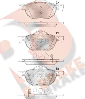 R Brake RB1695 - Komplet Pločica, disk-kočnica www.molydon.hr