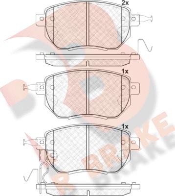 R Brake RB1696 - Komplet Pločica, disk-kočnica www.molydon.hr