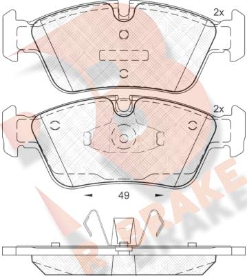 R Brake RB1698 - Komplet Pločica, disk-kočnica www.molydon.hr