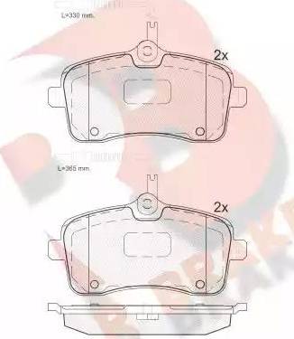 R Brake RB1656 - Komplet Pločica, disk-kočnica www.molydon.hr