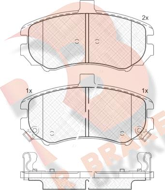 R Brake RB1666 - Komplet Pločica, disk-kočnica www.molydon.hr