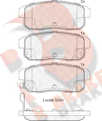 R Brake RB1668 - Komplet Pločica, disk-kočnica www.molydon.hr