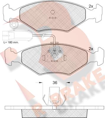 R Brake RB1603 - Komplet Pločica, disk-kočnica www.molydon.hr