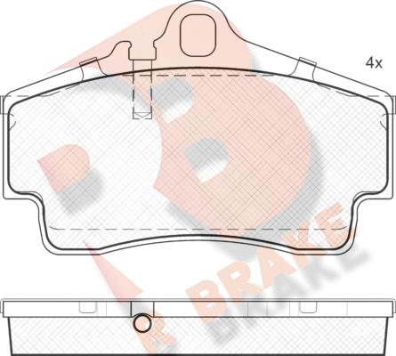 R Brake RB1619 - Komplet Pločica, disk-kočnica www.molydon.hr