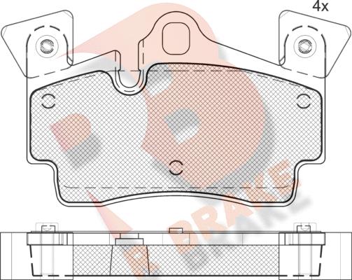 R Brake RB1611-203 - Komplet Pločica, disk-kočnica www.molydon.hr