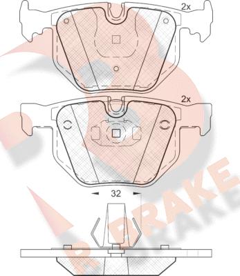 R Brake RB1685 - Komplet Pločica, disk-kočnica www.molydon.hr