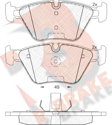 R Brake RB1686 - Komplet Pločica, disk-kočnica www.molydon.hr