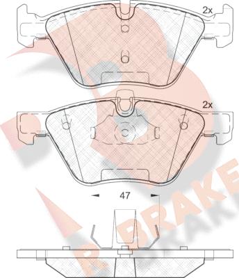 R Brake RB1683-203 - Komplet Pločica, disk-kočnica www.molydon.hr