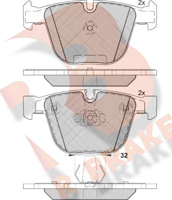 R Brake RB1687 - Komplet Pločica, disk-kočnica www.molydon.hr