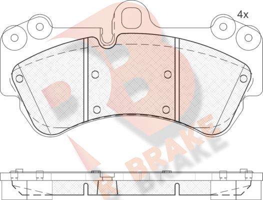 R Brake RB1620 - Komplet Pločica, disk-kočnica www.molydon.hr