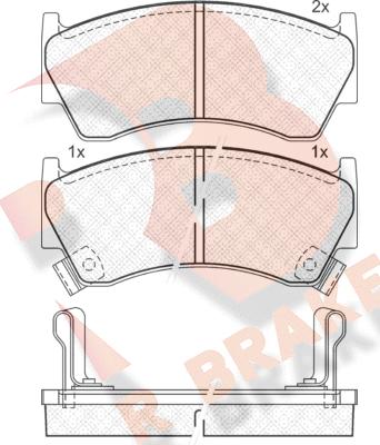 R Brake RB1094 - Komplet Pločica, disk-kočnica www.molydon.hr