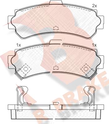 R Brake RB1095 - Komplet Pločica, disk-kočnica www.molydon.hr