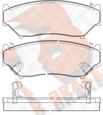 R Brake RB1096 - Komplet Pločica, disk-kočnica www.molydon.hr