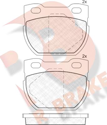 R Brake RB1090 - Komplet Pločica, disk-kočnica www.molydon.hr