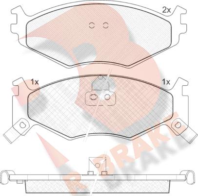 R Brake RB1056-205 - Komplet Pločica, disk-kočnica www.molydon.hr