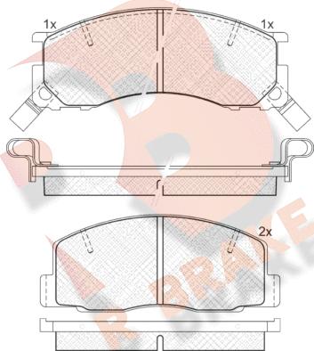 R Brake RB1057 - Komplet Pločica, disk-kočnica www.molydon.hr