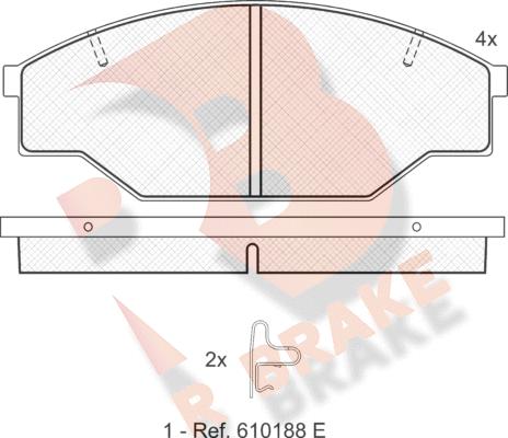 R Brake RB1009 - Komplet Pločica, disk-kočnica www.molydon.hr