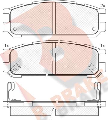 R Brake RB1000 - Komplet Pločica, disk-kočnica www.molydon.hr