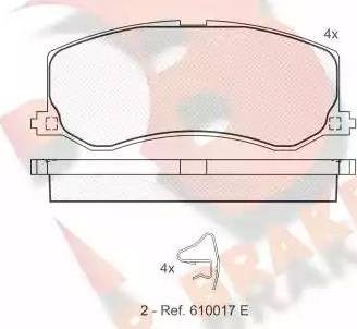 R Brake RB1001 - Komplet Pločica, disk-kočnica www.molydon.hr