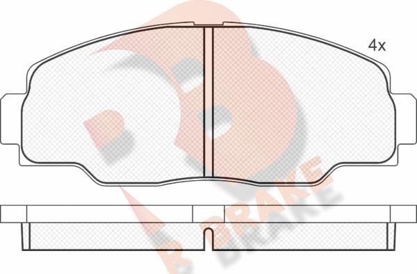 R Brake RB1008 - Komplet Pločica, disk-kočnica www.molydon.hr