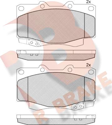 R Brake RB1007-208 - Komplet Pločica, disk-kočnica www.molydon.hr