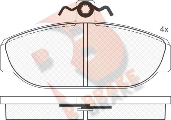 R Brake RB1014 - Komplet Pločica, disk-kočnica www.molydon.hr