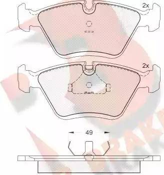 R Brake RB1083 - Komplet Pločica, disk-kočnica www.molydon.hr