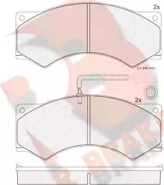 R Brake RB1037 - Komplet Pločica, disk-kočnica www.molydon.hr