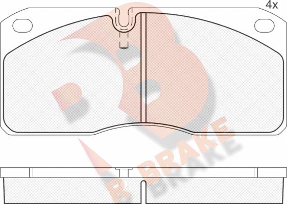 R Brake RB1078 - Komplet Pločica, disk-kočnica www.molydon.hr