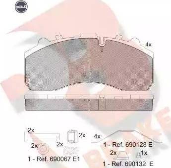 R Brake RB1194 G - Komplet Pločica, disk-kočnica www.molydon.hr