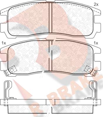 R Brake RB1192 - Komplet Pločica, disk-kočnica www.molydon.hr